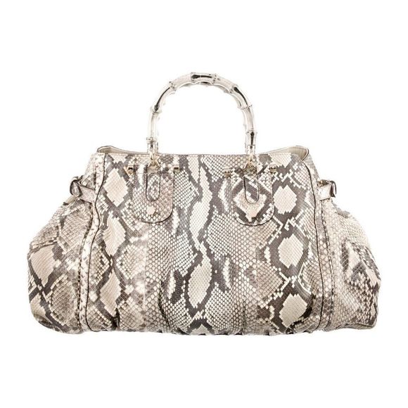 Gucci Black Python Bamboo Bag!! - Picture 2 of 4